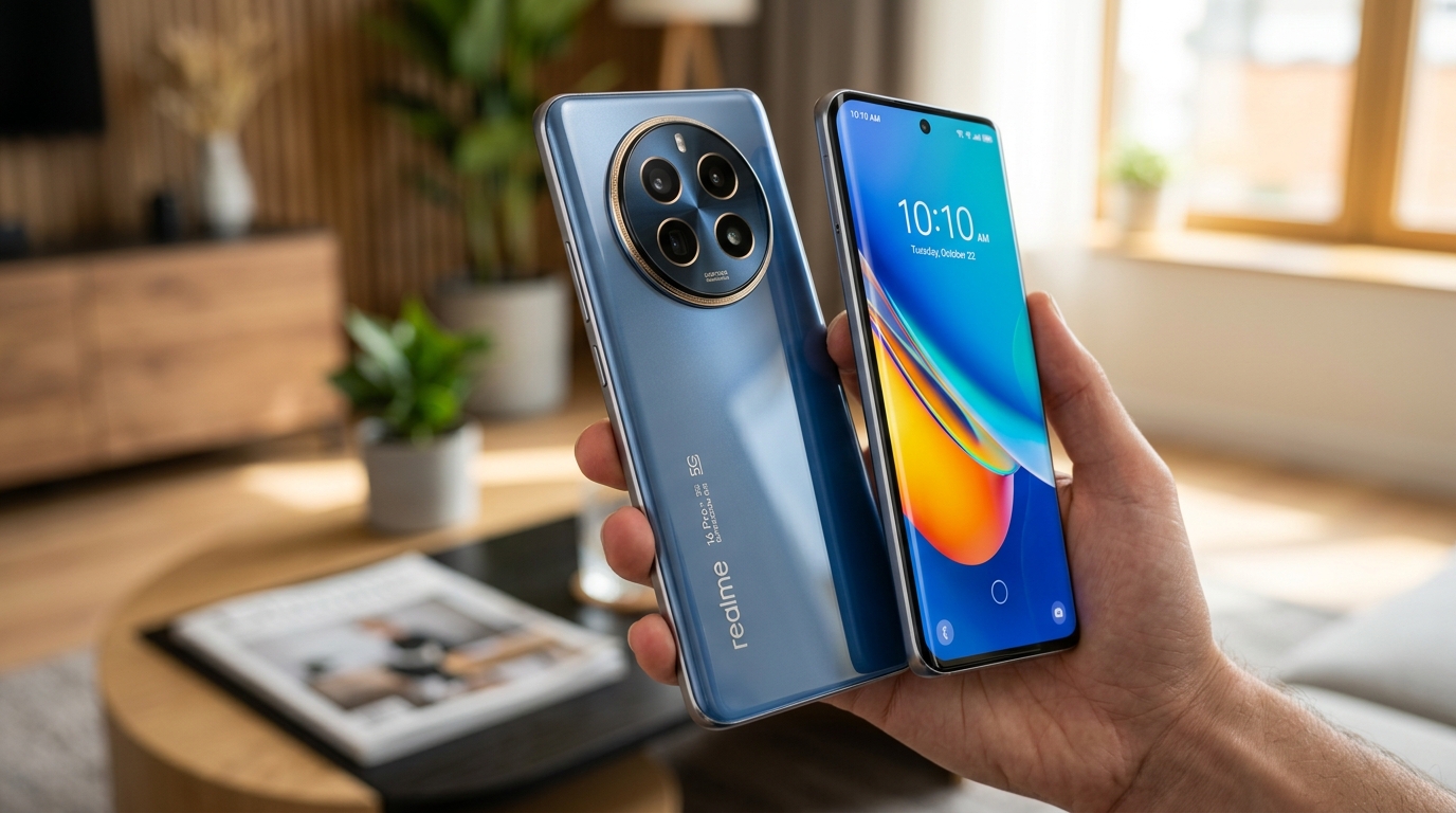O realme 16 Pro+ acabou de chegar ao Brasil e já é o intermediário premium mais ousado de 2026