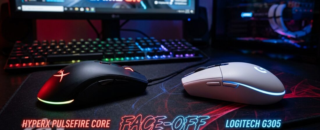 Logitech G305 ou HyperX Pulsefire Core: a escolha de R$ 200 que separa quem joga sério de quem só acha que joga