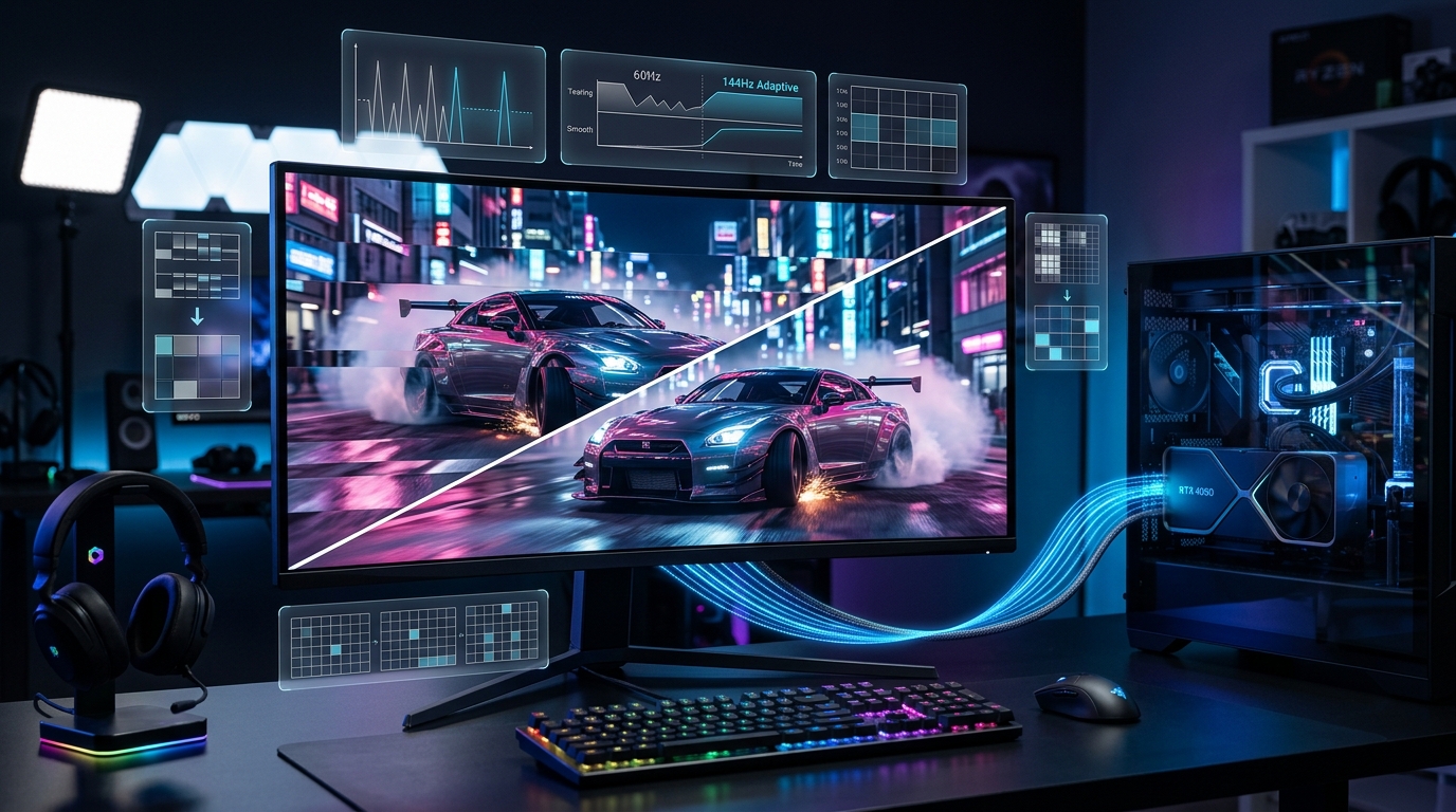 O Que é VRR (Variable Refresh Rate) e Por Que Ele Acaba com o Tearing na Tela