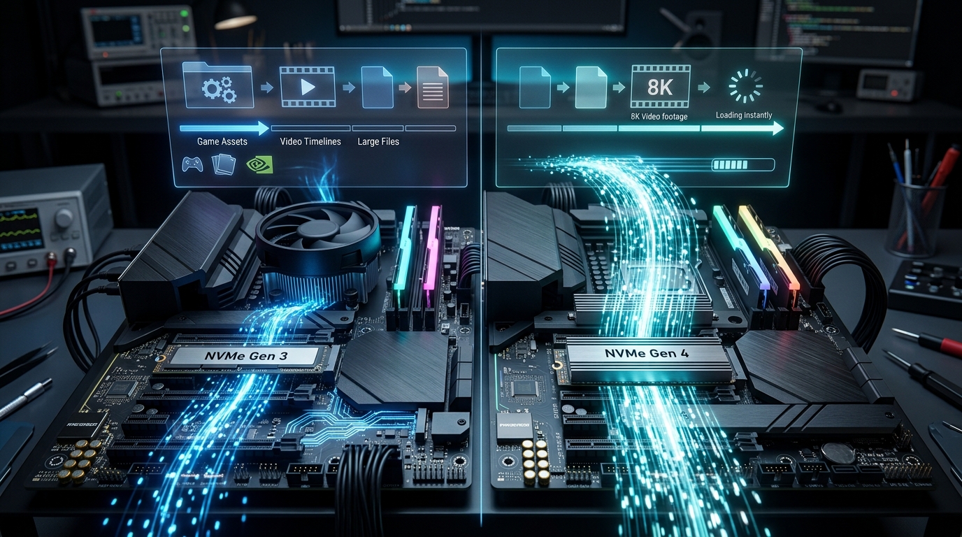 SSD NVMe Gen 3 vs Gen 4: Vale Pagar Mais Pela Velocidade — ou É Só Número Bonito na Caixa?