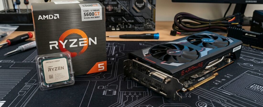 Ryzen 5 5600GT ou RX 580: qual faz mais sentido comprar — e qual pode ser uma armadilha