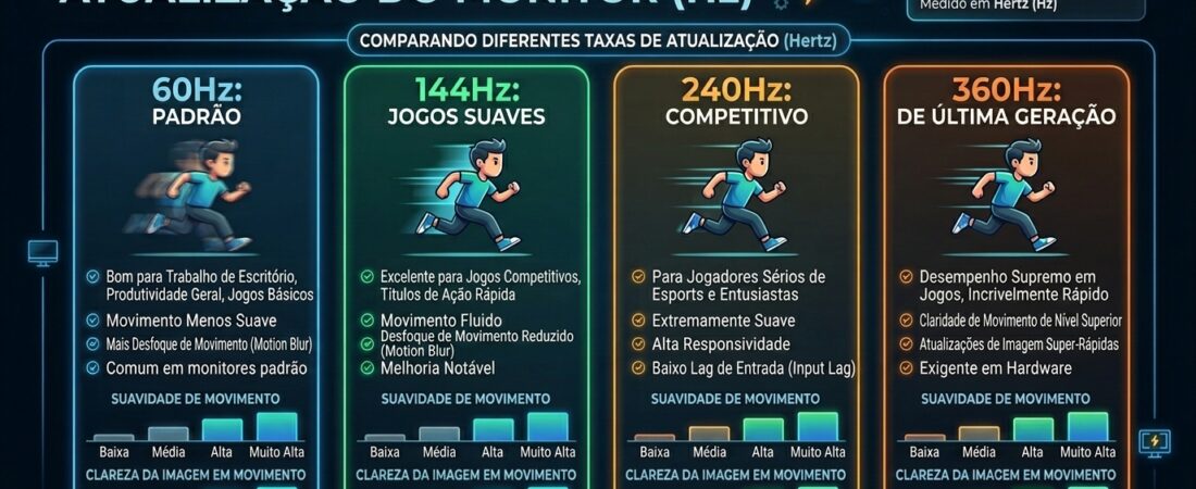 60Hz, 144Hz ou 240Hz — Qual Frequência Realmente Te Faz Matar Primeiro em CS2 e Valorant?
