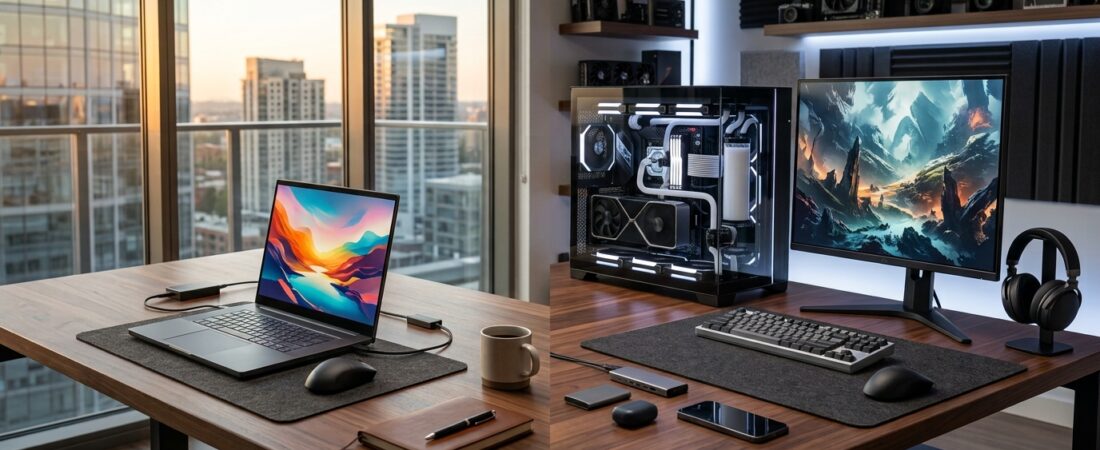 Notebook com RTX 4060 vs PC Montado com RTX 4060: o Que Você Paga a Mais e o Que Perde