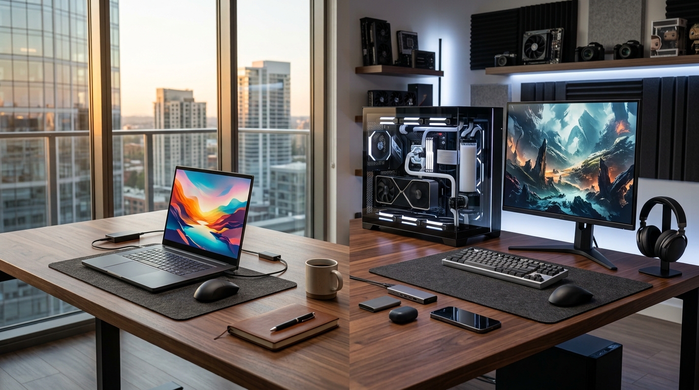 Notebook com RTX 4060 vs PC Montado com RTX 4060: o Que Você Paga a Mais e o Que Perde