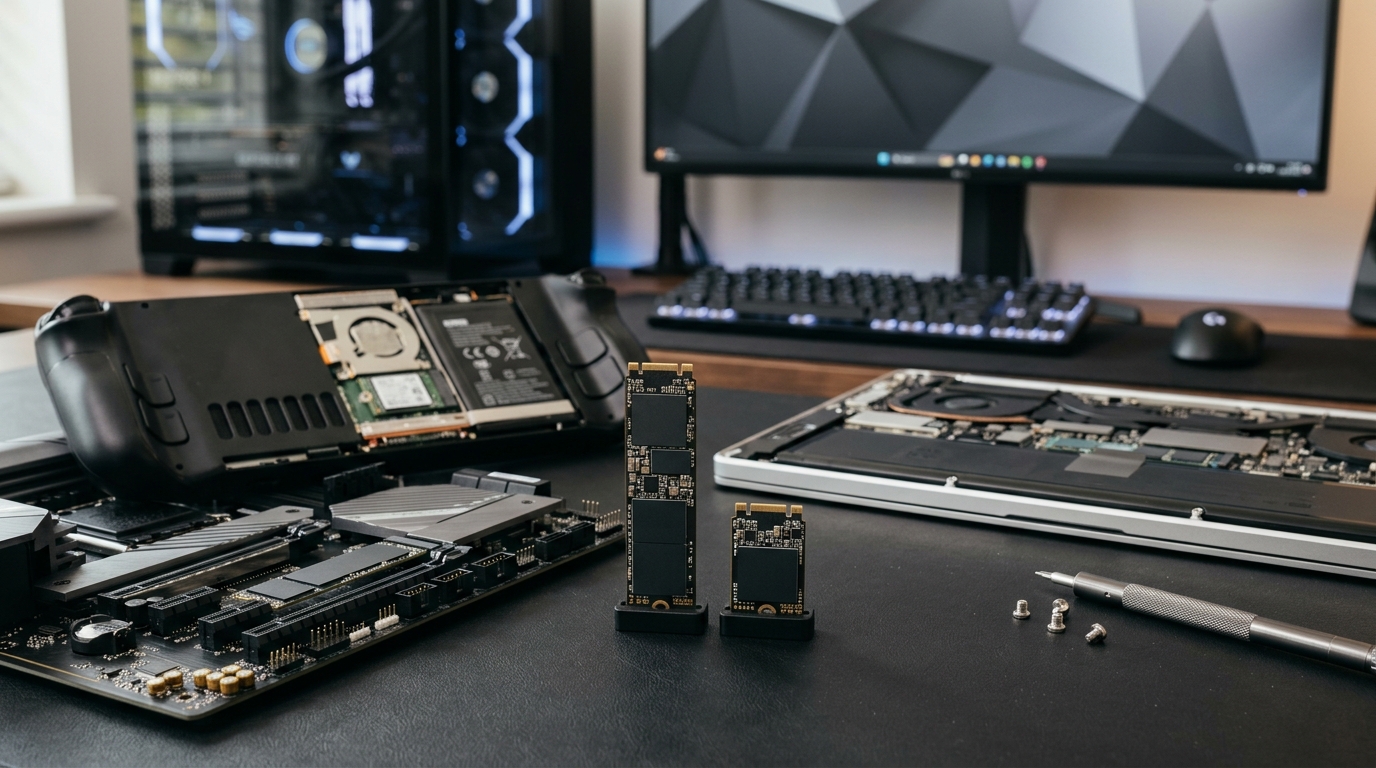 SSD M.2 2230 vs 2280: o número que parece código secreto mas que decide se o SSD vai caber ou não no seu dispositivo