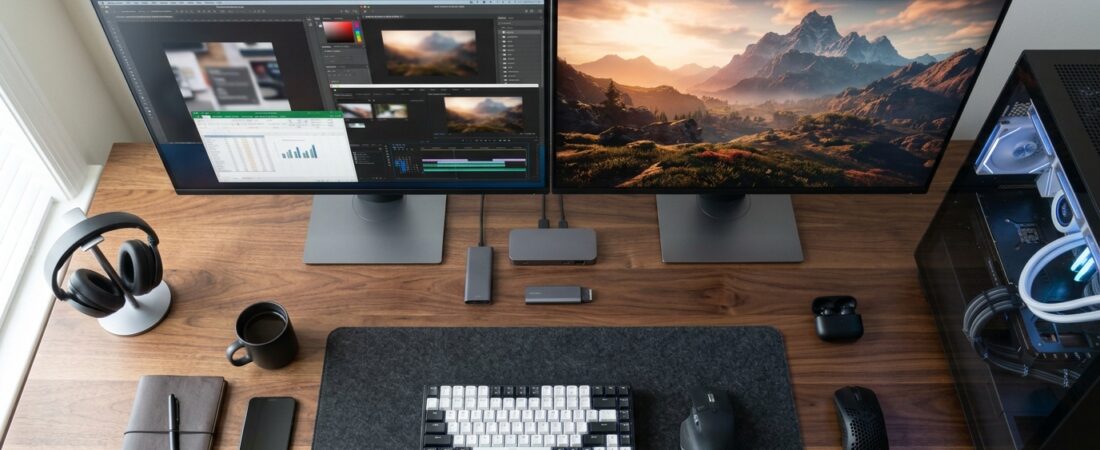 Monitor 1080p ou 1440p — Qual Faz Mais Sentido Para Quem Joga e Trabalha ao Mesmo Tempo?
