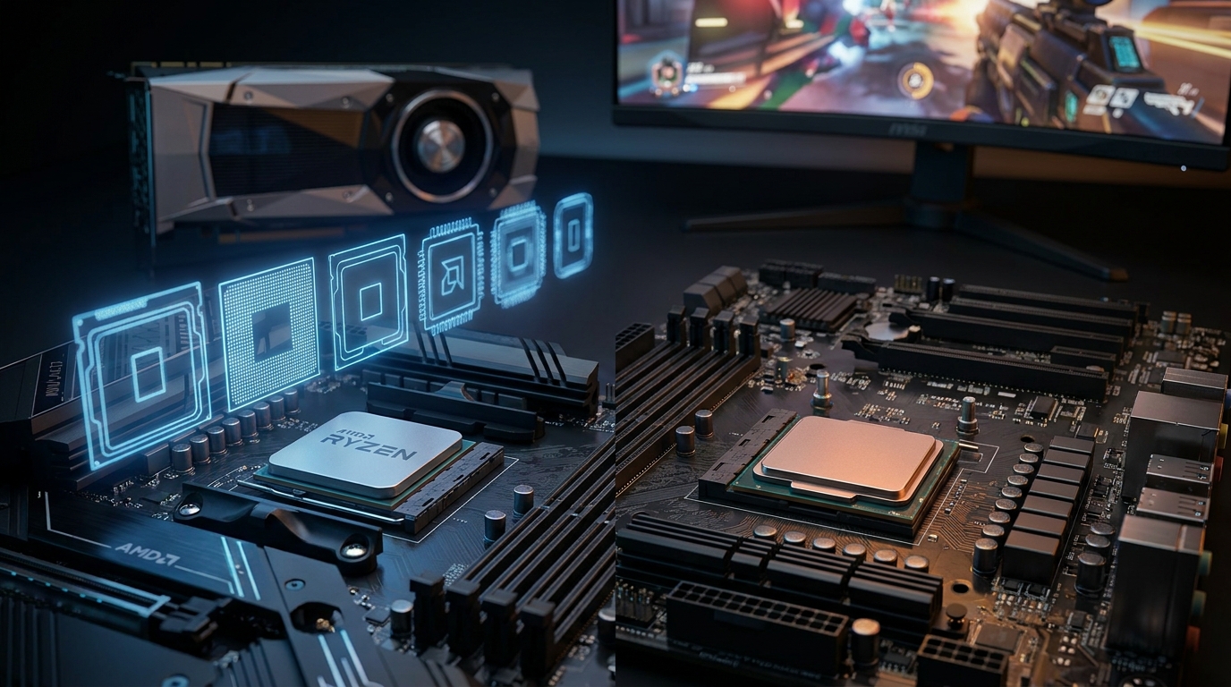 Ryzen 5 7600X ou i5-13600K: Qual Processador Vai Durar Mais no Setup que Você Tem Hoje